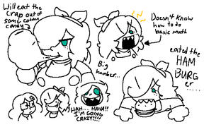 Yolk Doodles Doodles of one of my OCs Yolk doing several different things